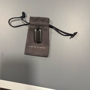 David Yurman Onyx Pendant with Pouch
